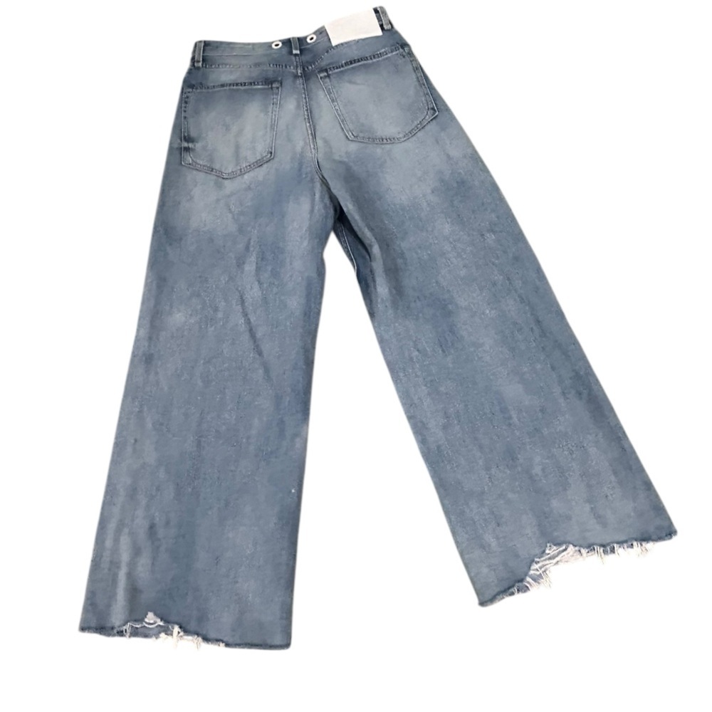 rag & bone New York ruth super high rise wide leg ankle Jeans frant color sz 29 - Picture 5 of 12
